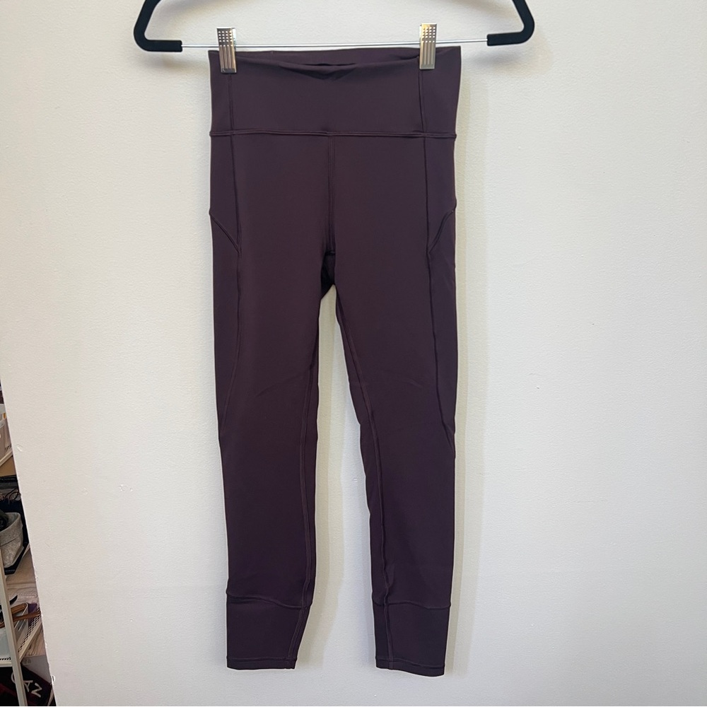 LULULEMON Fast & Free 25” leggings in dark purple